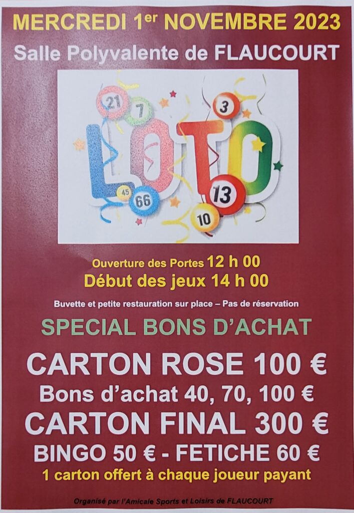 Affiche loto quine